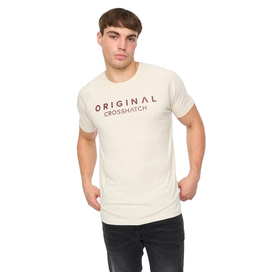 Crosshatch Heren Chantlars T-Shirt (Gebroken wit) - Image 4