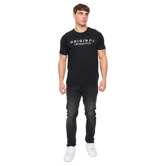 Crosshatch Heren Chantlars T-Shirt (Zwart) - Image 3