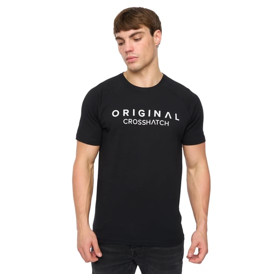 Crosshatch Heren Chantlars T-Shirt (Zwart) - Image 4