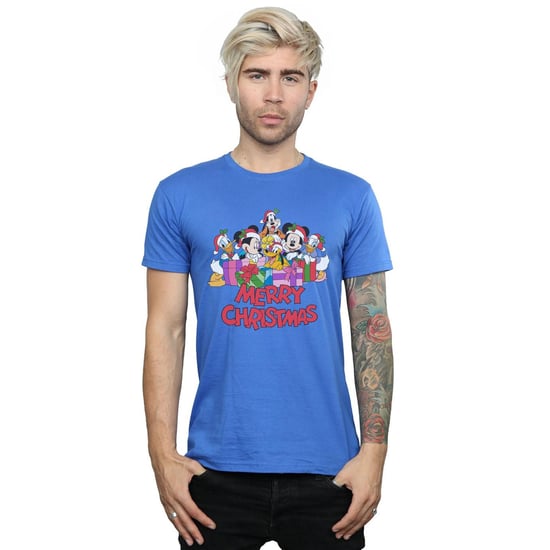 Disney Heren Mickey Mouse en vrienden Kerstmis T-Shirt (Koningsblauw) - Image 3