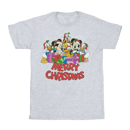 Disney Heren Mickey Mouse en vrienden Kerstmis T-Shirt (Sportgrijs) - Image 1