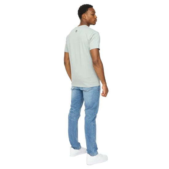 Duck and Cover Heren Polymoore Zware T-Shirt (Staalblauw) - Image 2