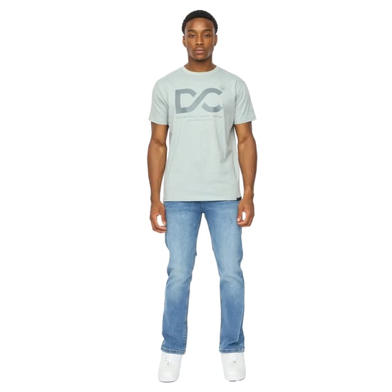 Duck and Cover Heren Polymoore Zware T-Shirt (Staalblauw) - Image 4