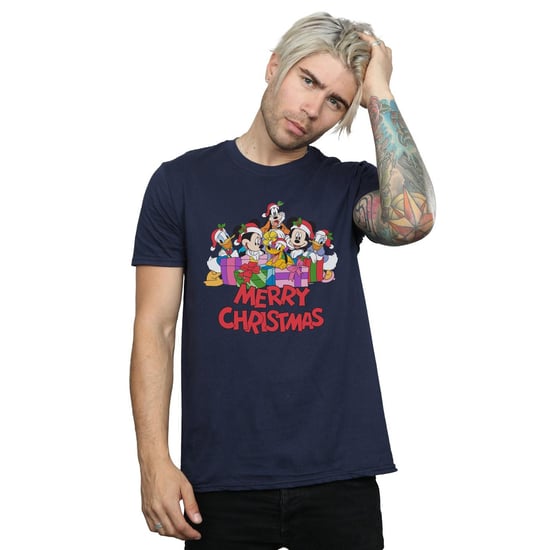 Disney Heren Mickey Mouse en vrienden Kerstmis T-Shirt (Marineblauw) - Image 3