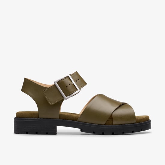 Orinoco Cross Dark Olive Lea Sandalen - Image 1