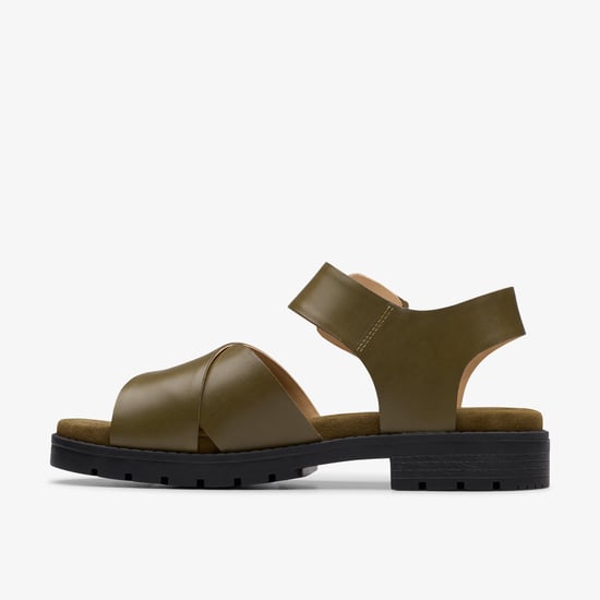 Orinoco Cross Dark Olive Lea Sandalen - Image 2