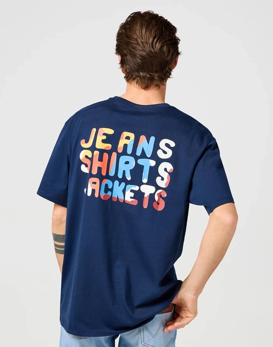 Wrangler - Big Graphic - Tshirt - Navy - Image 2