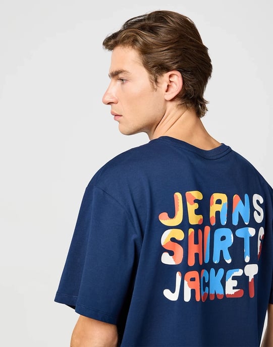 Wrangler - Big Graphic - Tshirt - Navy - Image 3