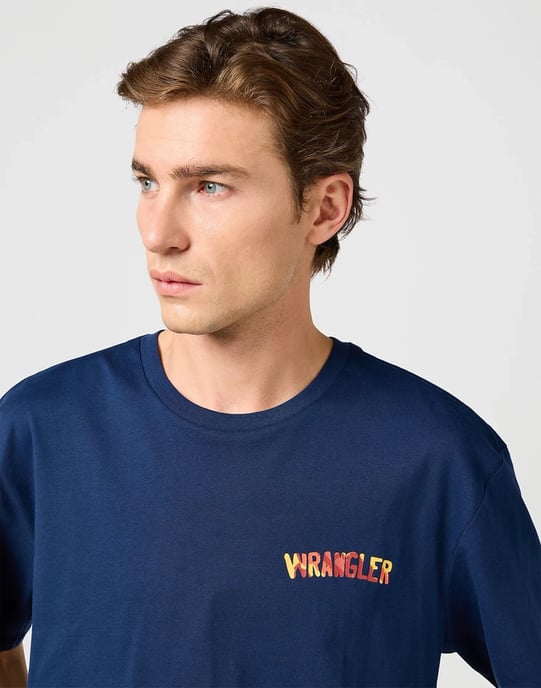 Wrangler - Big Graphic - Tshirt - Navy - Image 4