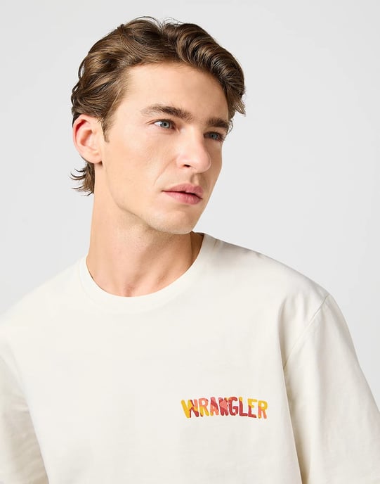 Wrangler - Big Graphic - Tshirt - White - Image 4