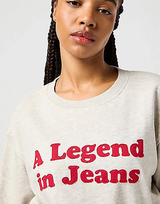 Wrangler - Relaxed - Sweatshirt - Oat - Image 2