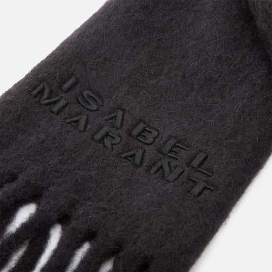 Isabel Marant Firny geruite sjaal in zwart - Image 2