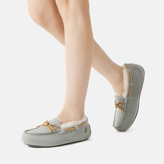 EVER AU Dames leren loafers – Crested - Image 2