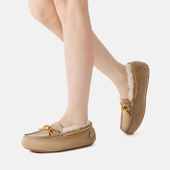 EVER AU Dames leren loafers – Crested - Image 2