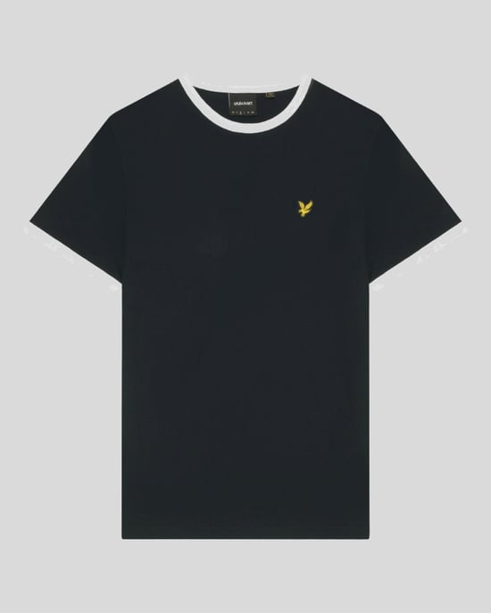 Lyle & Scott Ringer katoenen T-shirt met ronde hals - marineblauw - Image 5