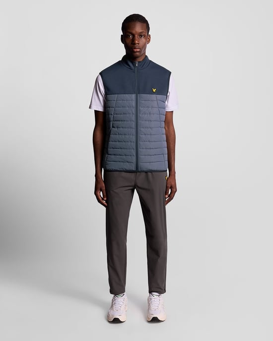 Lyle & Scott Sports Hybrid Fleece Gilet - Blauw - Image 2