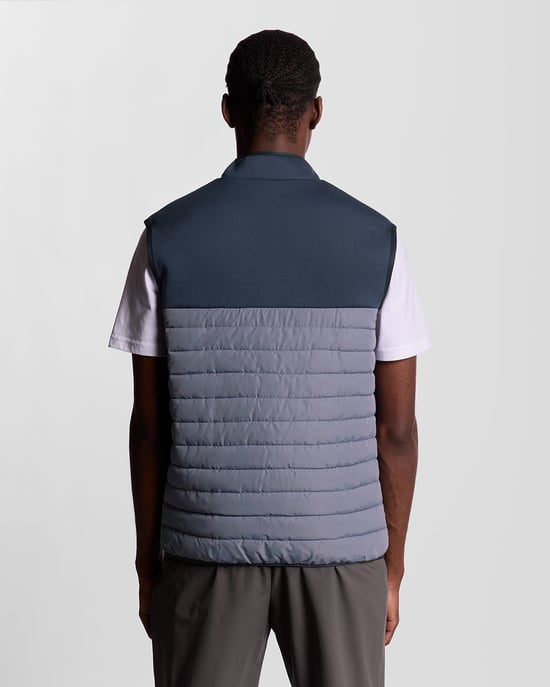 Lyle & Scott Sports Hybrid Fleece Gilet - Blauw - Image 4