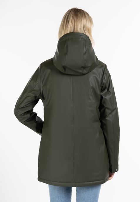 Schmuddelwedda Gewatteerd regenjack stormwolk Dames donkere olijf - Image 4