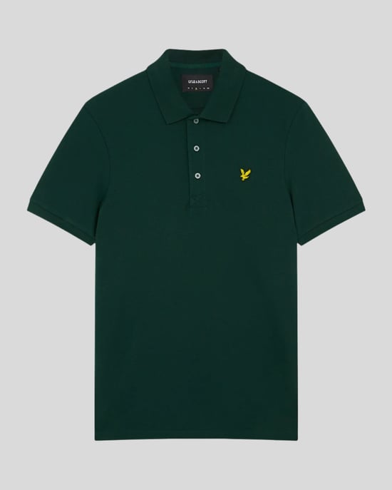 Lyle & Scott Polo SS Plain Polo Shirt Groen - Image 5