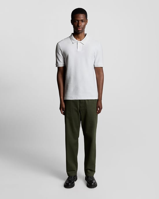 Jacquard Dobby Gebreide Polo Shirt - Image 2