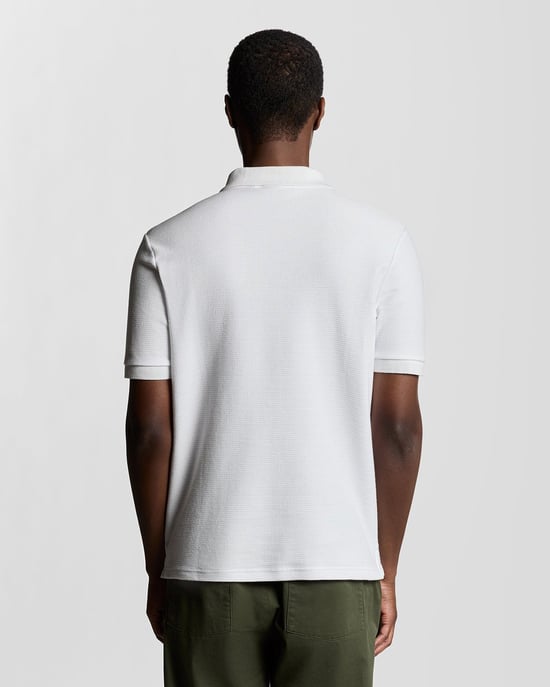 Jacquard Dobby Gebreide Polo Shirt - Image 4