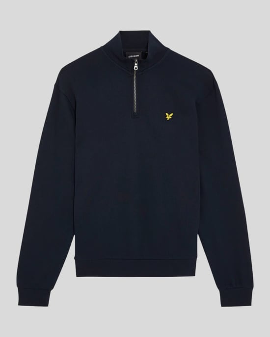 Lyle & Scott Heren Geborduurd Half Rits Sweatshirt - Image 5
