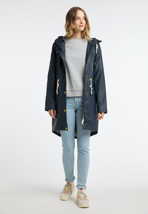 Schmuddelwedda Mackintosh incus Dames marine grijs gem - Image 2