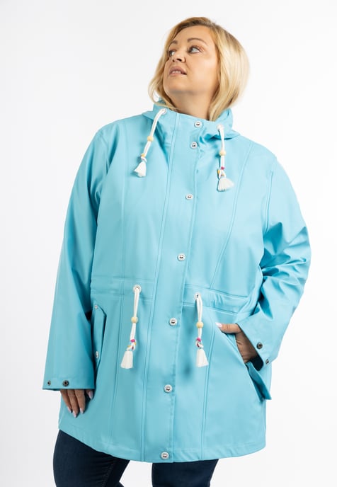 Schmuddelwedda Grote maat regenjas bridgeport Dames DONKER AQUA-280 - Image 3