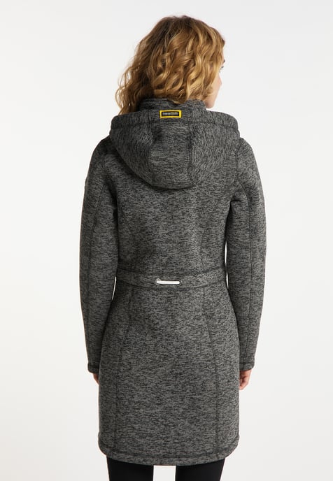 Schmuddelwedda Gebreide fleece jas fraully Dames grijs melange - Image 4