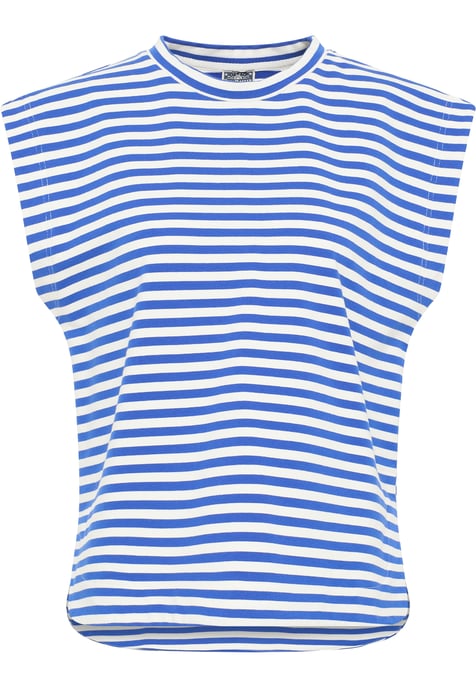 Dreimaster T-shirt Dames blauw wit - Image 1