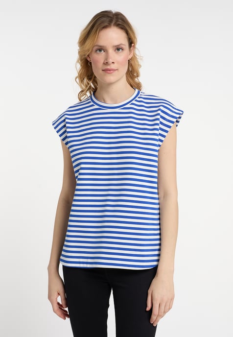 Dreimaster T-shirt Dames blauw wit - Image 3