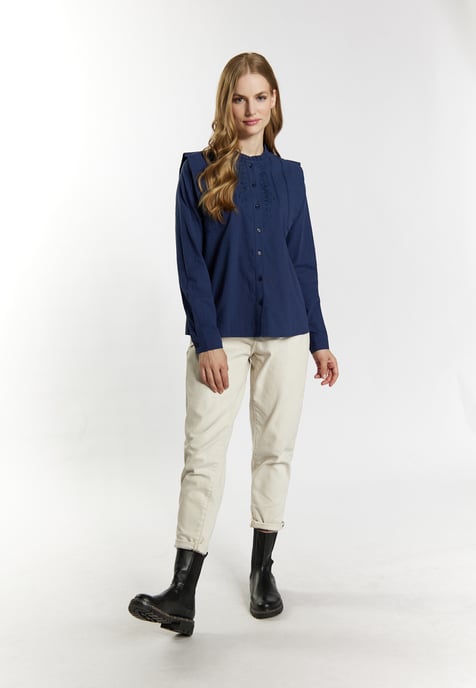 Dreimaster Blouse Dames marine - Image 2