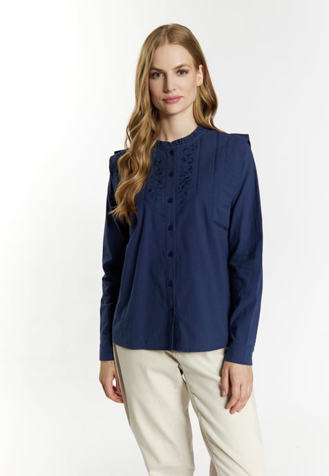 Dreimaster Blouse Dames marine - Image 3