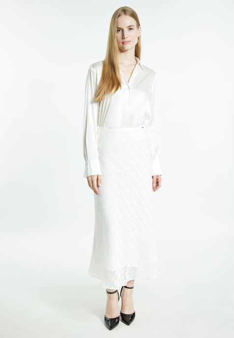 Dreimaster midirok Dames wolwit - Image 2