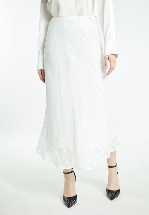 Dreimaster midirok Dames wolwit - Image 3