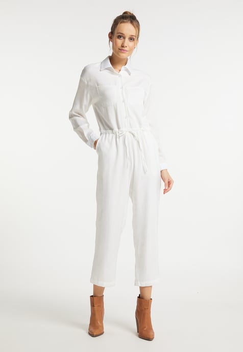 Dreimaster Jumpsuit Dames wit - Image 2