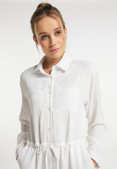 Dreimaster Jumpsuit Dames wit - Image 3