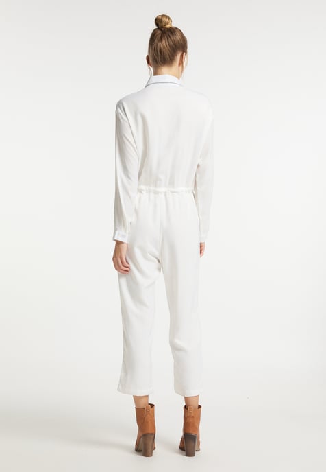 Dreimaster Jumpsuit Dames wit - Image 4