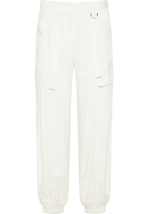 Dreimaster Stof broek Dames wit - Image 1