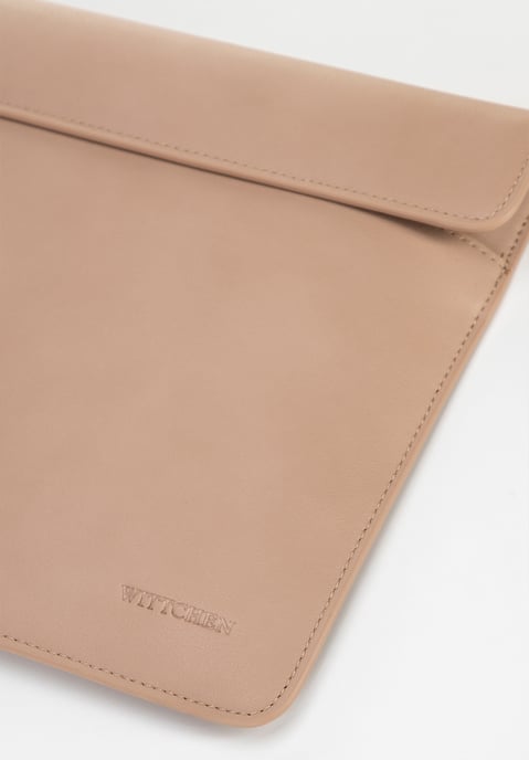 Wittchen Heren 13" Laptophoes in Imitatieleer Beige - Image 6