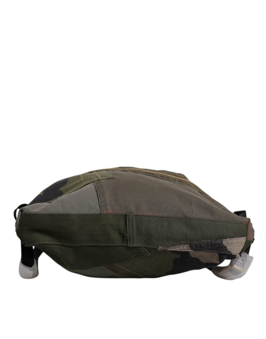 Militaire Groene Patchwork Rugzak - Image 3
