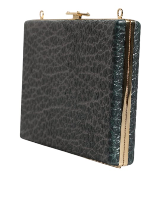 Zwarte Leren Clutch Avond Crossbody Tas - Image 2