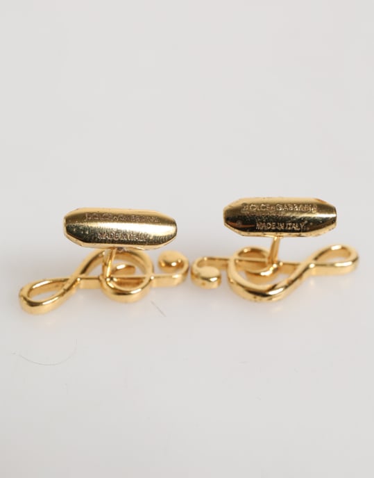 Gouden Muzikale Nooit Metaal Messing Speld Mannen Accessoire Manchetknopen - Image 4