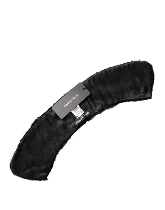 Zwarte Lammy Wollen Kragen Dames Halssjaal - Image 2