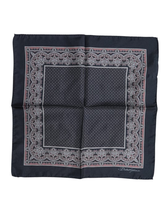 Multikleurige Fantasy Zijden Vierkante Foulard Sjaal - Image 1