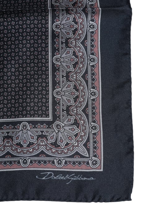 Multikleurige Fantasy Zijden Vierkante Foulard Sjaal - Image 3