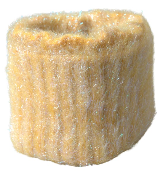 Geel Polyester Mohairvezel Nekwrap Sjaal - Image 1