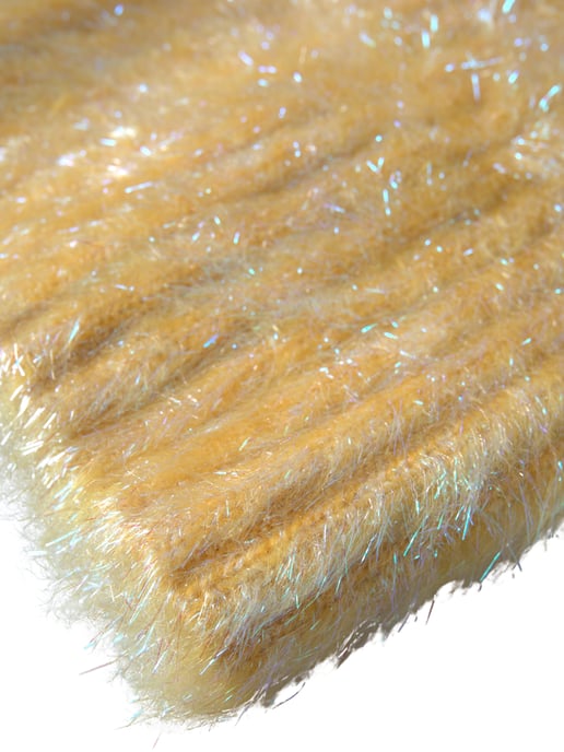 Geel Polyester Mohairvezel Nekwrap Sjaal - Image 2
