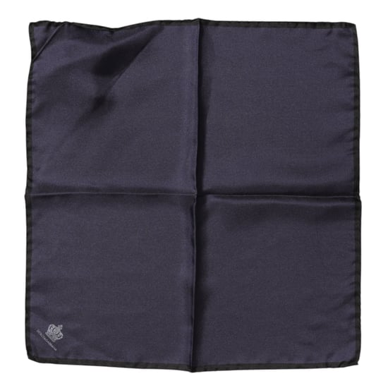 Blauwe DG Kroon Zijden Vierkante Mannen Foulard Sjaal - Image 2