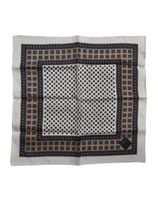Multikleur Patroon Vierkante Mannen Foulard Sjaal - Image 1